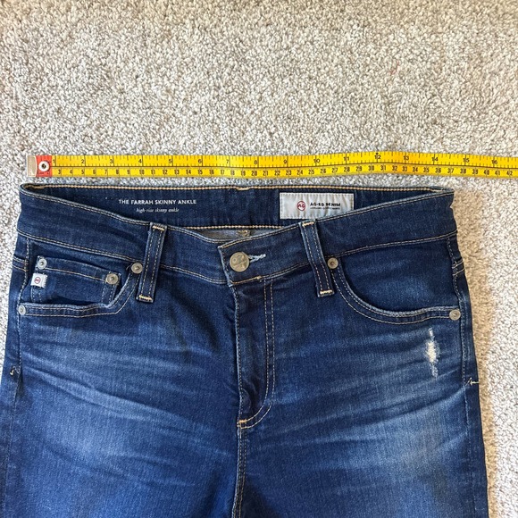 Adriano Goldschmeid AG-ED The Farrah High-Rise Skinny Ankle Jean 28R - Picture 11 of 13